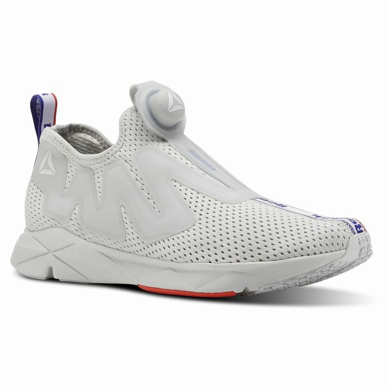 Pantofi Sport Reebok Pump Supreme Jacquard Tape Barbati Gri/Albastri Romania RO7355XC